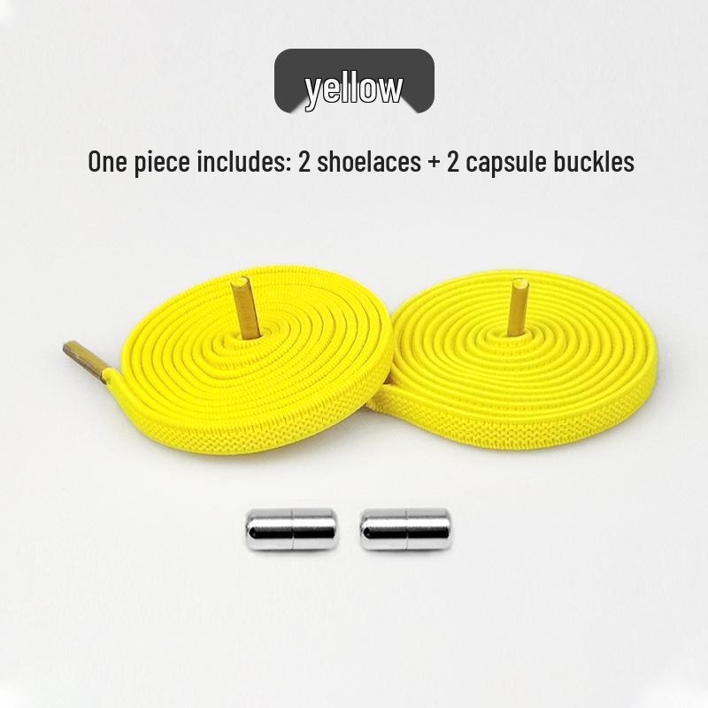 Creative No-Tie Shoelaces: Elastic Laces with Metal Buckle for Kids & Adults