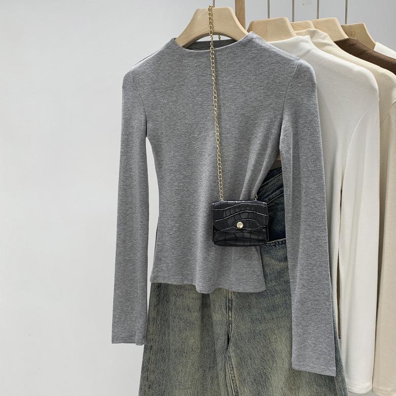

Women s Slim-Fit Long-Sleeve Base Shirt - Autumn/Winter 2025 Best-Selling Style Large сірий колір