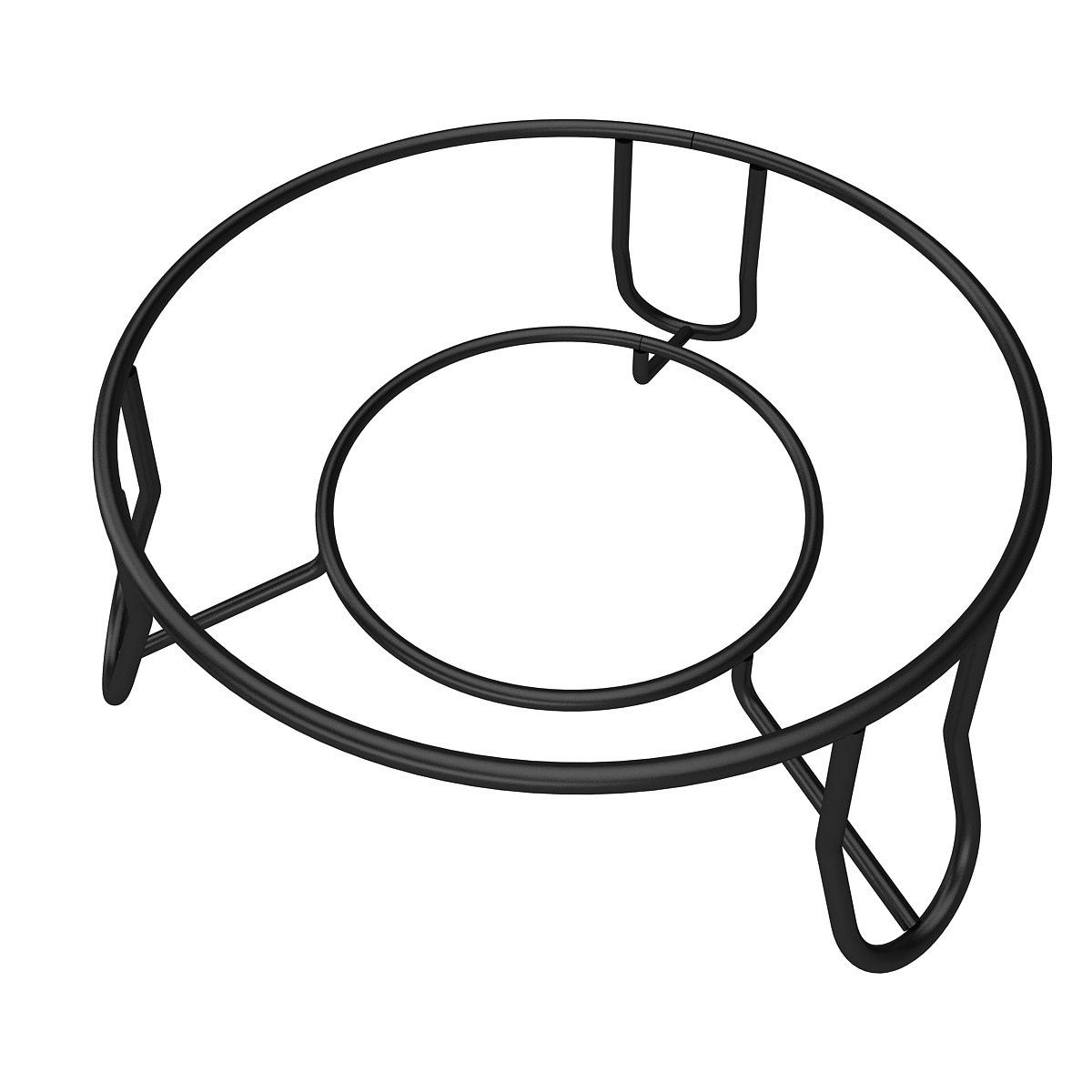 

1pc Stainless Steel Pot Rack Heat Insulated Stand For Kitchen Storage Steam Holder Rustproof Waterproof Organizer Gadget чорний