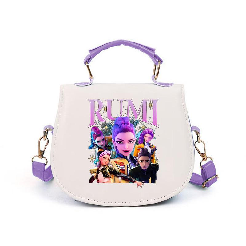 Mädchen Kpop Jäger Derpy Rumi Zoey Mira Bedruckte Schultaschen Kinder Freizeit Schultertaschen Crossbody Bags