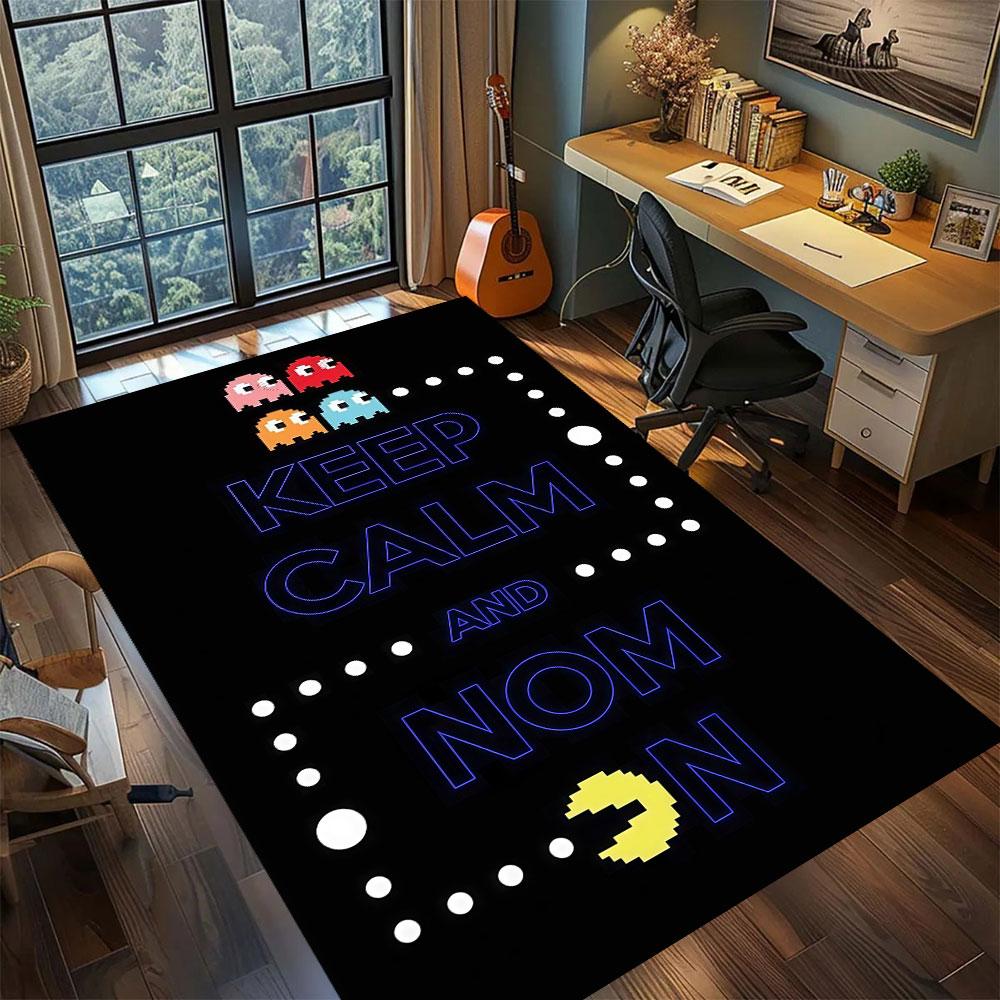PacMan anime character Carpet for Living Room Bedroom Home Decor Cool Movie Mat Play Floor Mat