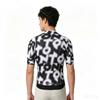 Unisex Cycling Jersey Short Sleeve Black White Polka Dot Letter Print Breathable Quick Dry Bike Shirt