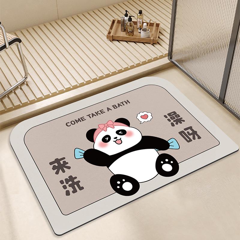 

Diatom Mud Bathroom Floor Mat - Soft, Anti-Slip, Quick-Drying, Water-Absorbent Mat for Shower, Toilet, or Doorway. 40x60 cm
