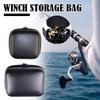 Fishing Bag Spinning Reel Case Cover Leather Fishing Reel Bag Shockproof Waterproof Fishing Tackle Storage Case