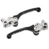 ZETA RACING HQV GASGAS Pivot Lever Set FP Forward Stepless Lever Position Forged Aluminum DIRTFREAK F5060 TE/FE, EC/ECF 3-Finger Black, Folding,