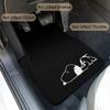 Snoopy Floor Easy Protective Car Set of for Light and Standard Cars Mats, Waterproof, Washable, Anti-Slip, Stain-Resistant, Customizable,