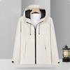 Single-stroke Casual Sports Jacket Outdoor Single-layer Hooded Jacket Men's New Windproof Waterproof and Thermal Jacket