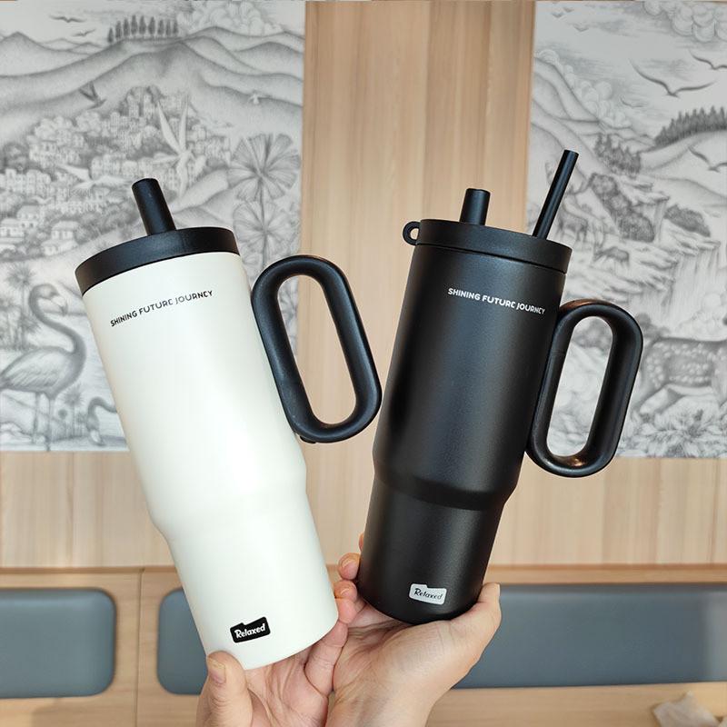 Insulated Travel Mug 720ml Stainless Steel Leakproof Cup For Office Use