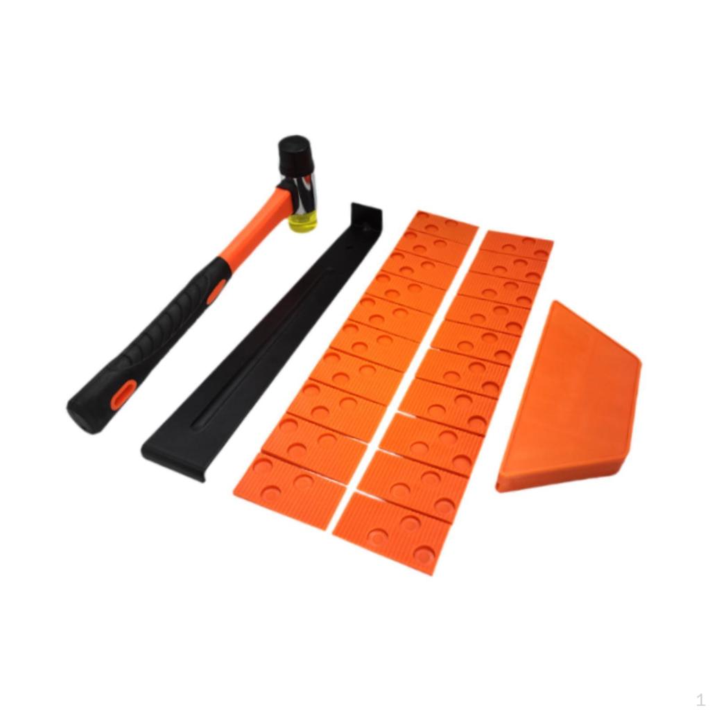 23 Pieces *Wood Floor Installation Tools Comprehensive Set Hammer Wooden Fitting Portable