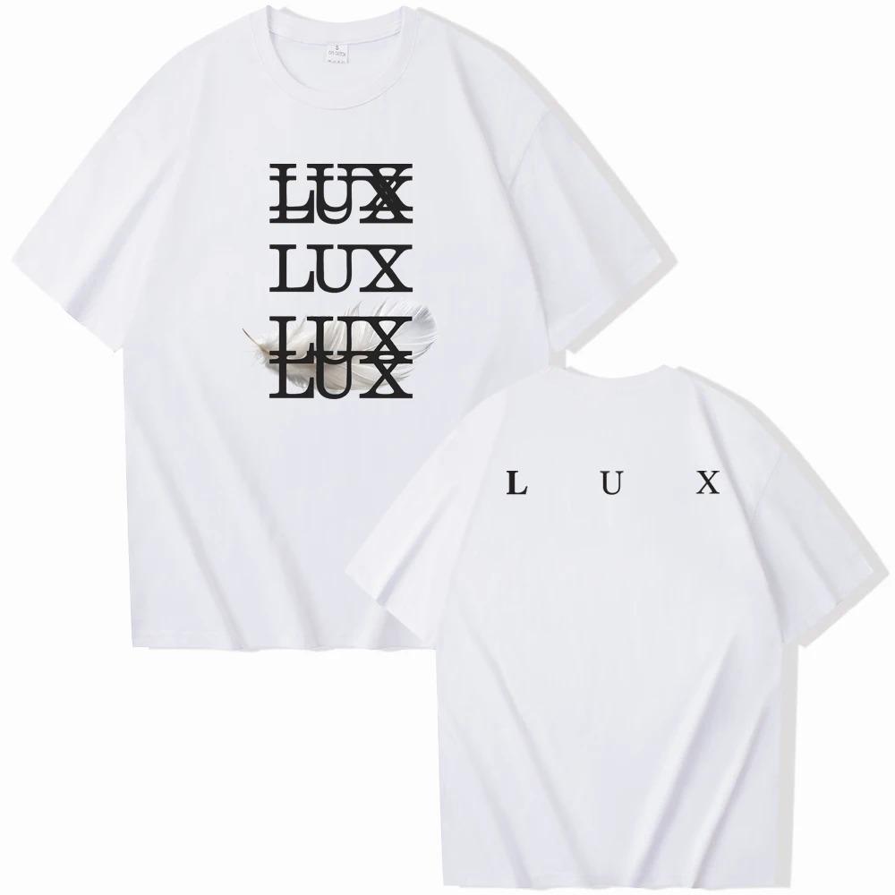 

Rosalia Lux Tshirt ONeck Short Sleeve Shirts Fans Gift Men Women Streetwear Oversized Cotton High Quality Female Male Clothing 4XL