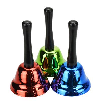 Tabletop Handbell Set of 3 Colors (Red, Blue, Green) for Events, Raffles, Restaurants, and More. Approximately 13cm Tall X 7.5cm Diameter.