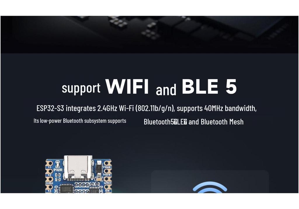 ESP32-S3 Dual-Core 240MHz Wi-Fi Dev Board