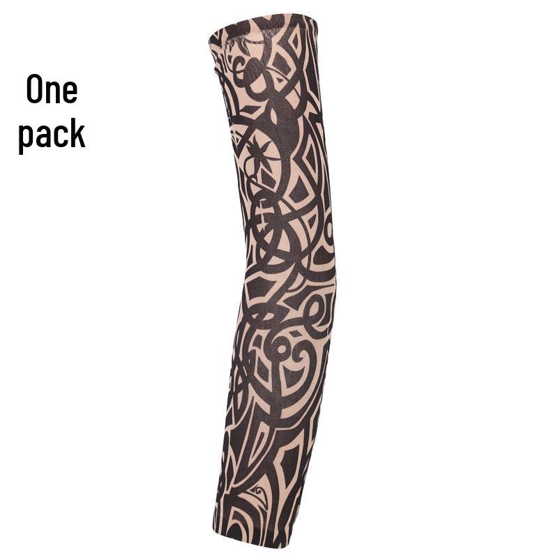 Seamless Outdoor Flower Tattoo Arm Sleeve - UV Protection for Cycling In Various Colors