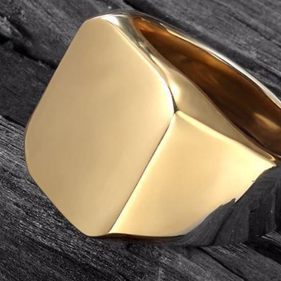 Anello di Coppia Stile Semplice Hip Hop Geometrico Lucido Decorazione Tutto Abbinabile Regalo Uomo Donna