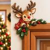 3d Peeking Christmas Decor  Resin Christmas Decoration Christmas Corner Ornament 3d For Entryways Holiday Gift Living
