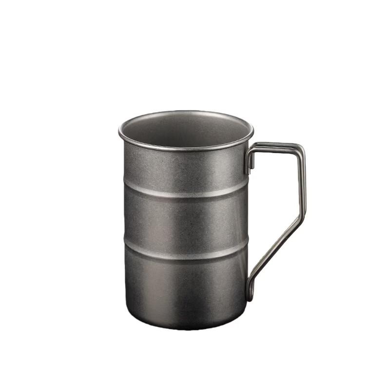 Taza de Camping de Tambor de Aceite de Acero Inoxidable 304 Qianxing