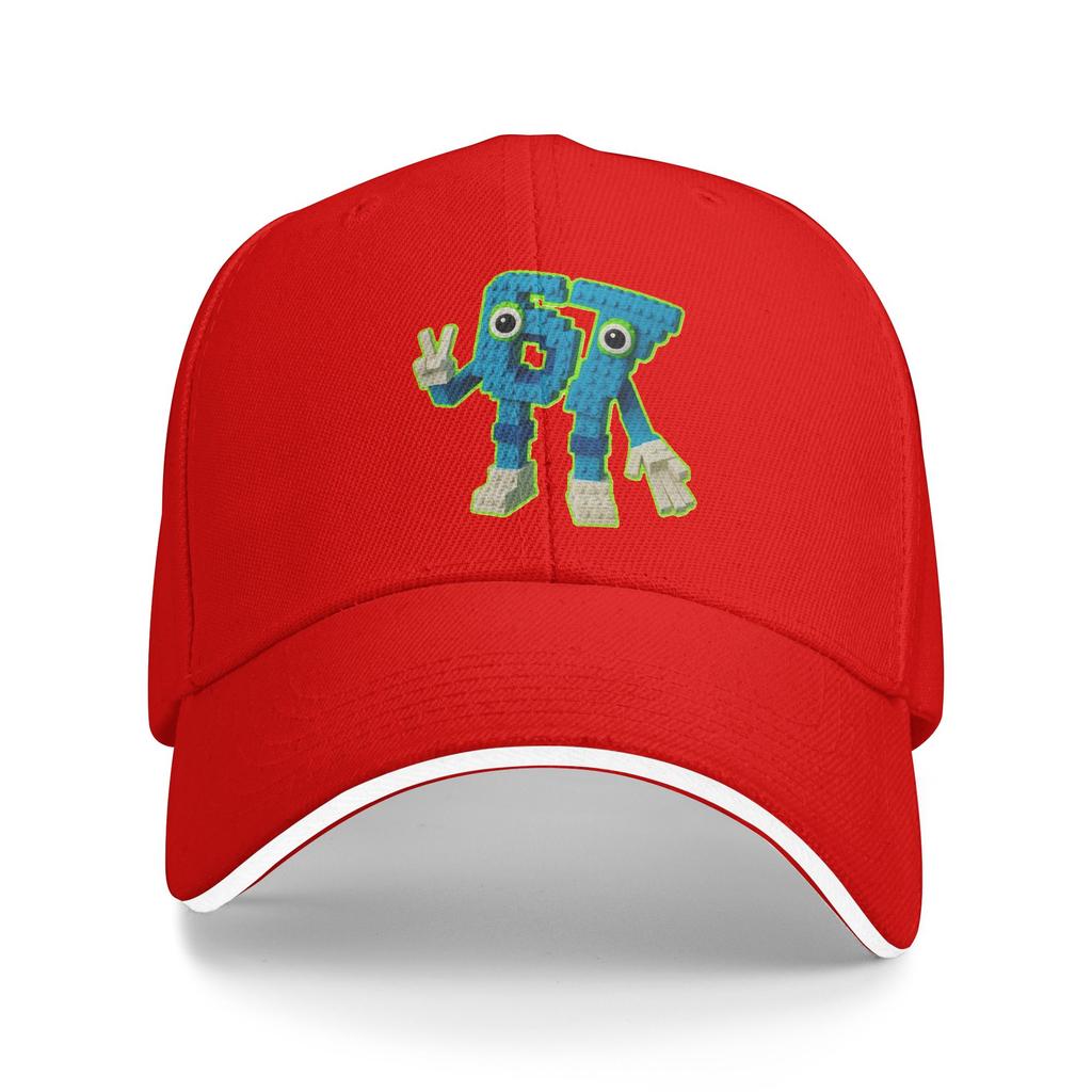 67 Meme Character Brainrot Casual Baseball Cap Summer Trucker Hat High Quality Outdoor Sports Hip Hop Hats Unisex Baseball Caps