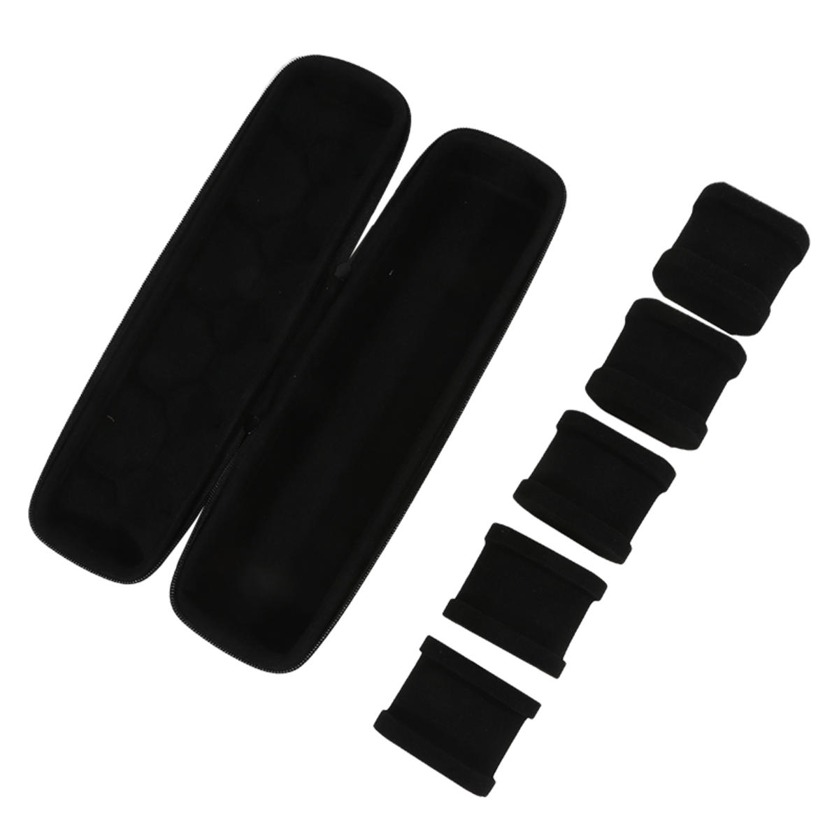 

Органайзер для часов для мужчин или женщин Дорожный чехол для часов Портативное хранение Подставка-дисплей для наручных и смарт-часов one size чёрный