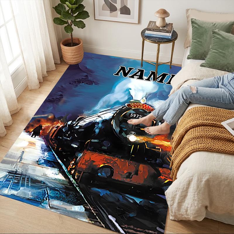 Custom Name Magic Quest Living Room Non-Slip Area Rug Soft Carpet for Bedroom Kids Playroom Sofa Office Home Decor Doormat