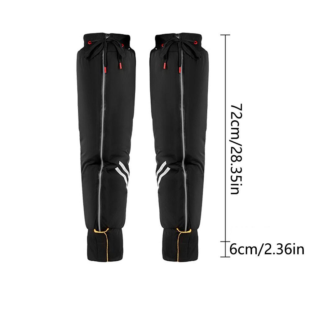 Reflective Zipper Thermal Kneecap Cold-Proof Warm Legs Sleeves Electric Vehicle Knee Pads  Hiking