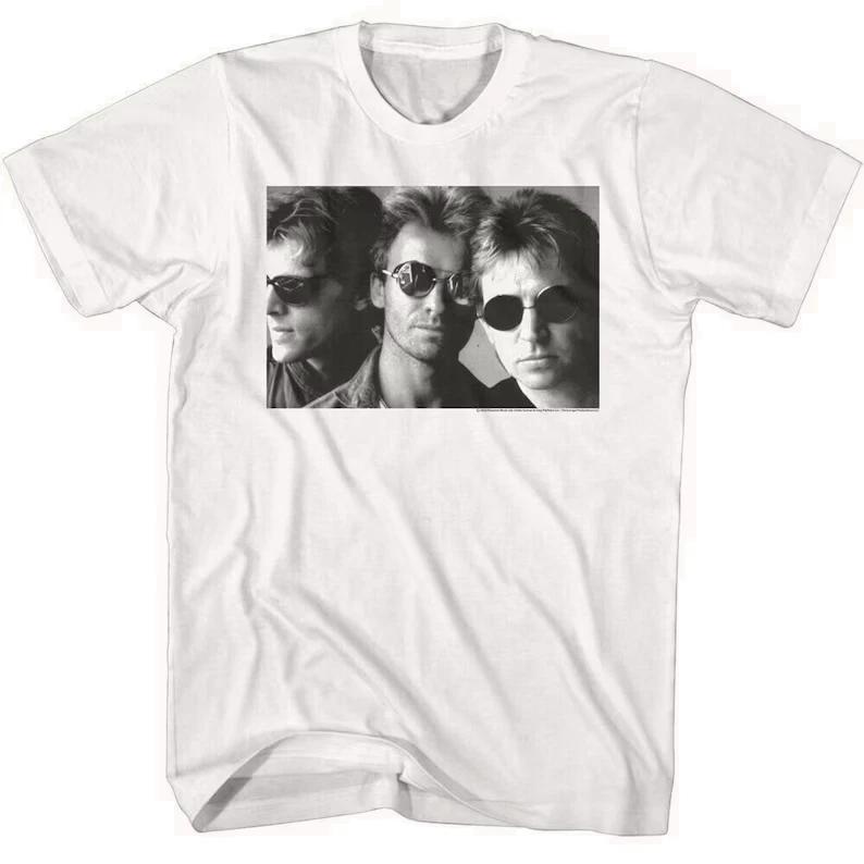 Sting & The Police Men s Shirt Steward Copeland Andy Summers Band Tees 4XL