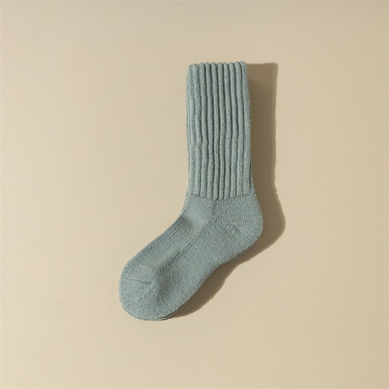 Womens Thick Wool Blend Socks With Fleece Lining Warm Winter Mid-Calf Comfort Fit Seniors