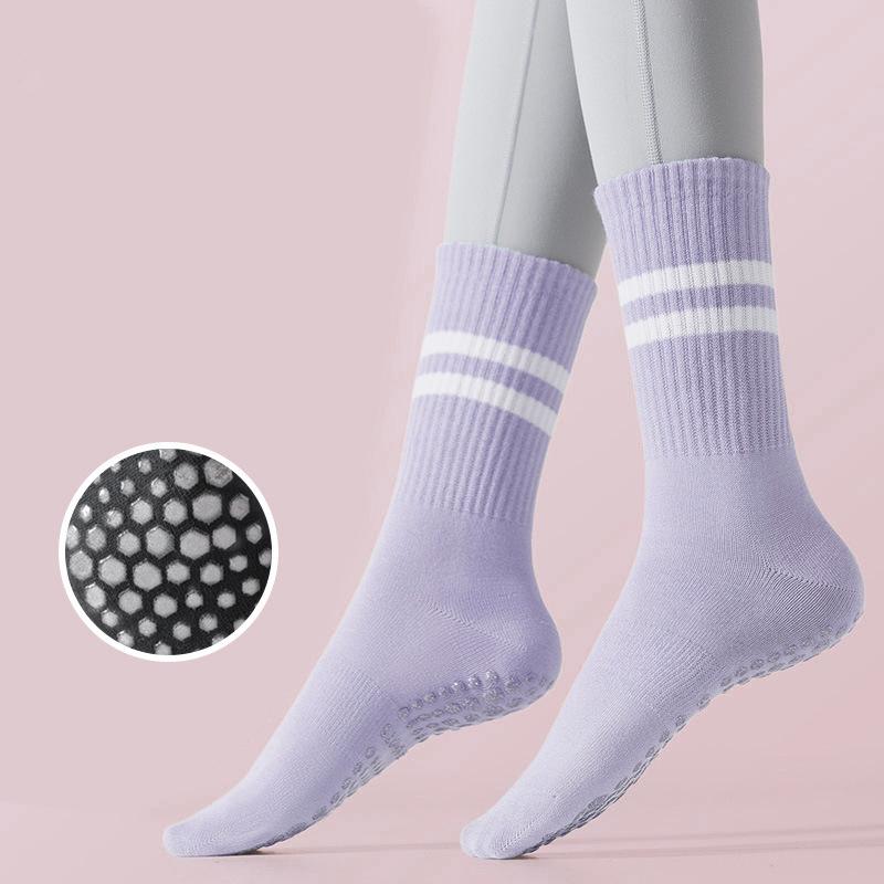 Non-Slip Silicone Indoor Fitness Pilates Women'S Sports Yoga Socks