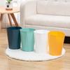 Diamond-shaped Plastic Trash Basket for Home Use In Dorm Kitchen Living Room Bathroom and Office with A Simple Style