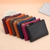 Leather Change Bag, Men's and Women's Card Bag, Soft Leather Mini Coin Bag, Key Storage Bag, First Layer Cowhide Zipper, Small Wallet.