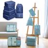 Set de 7 Piezas Bolsas de Almacenamiento para Viaje, Organizador de Maleta Clasificación de Ropa Organizador Plegable, Bolsas Impermeables para Empacar Maleta SNBD021