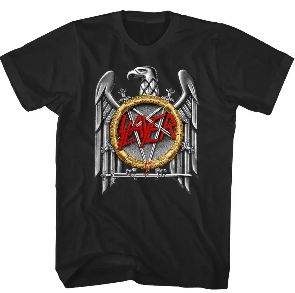 Slayer "South of Heaven" Vintage Grafika Obalu Alba Unisex Bavlněné Pánské Tričko s Nadměrným Střihem Rocková Kapela