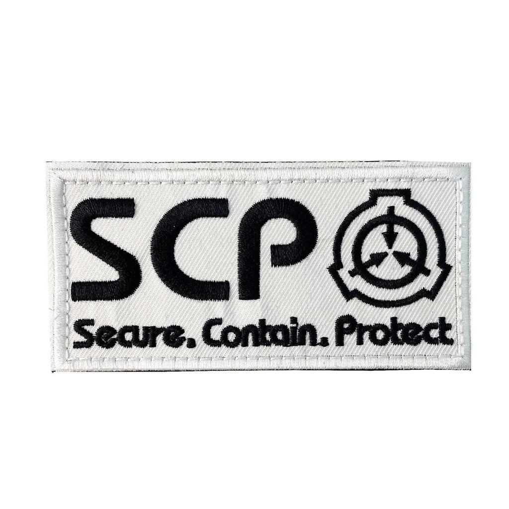 SCP Foundation Logo Gestickt Moral Patch Aufkleber Klettverschluss Abzeichen
