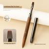 Premium Nail Art Gel Brush with Japanese Sandalwood Handle - Round & Flat Heads