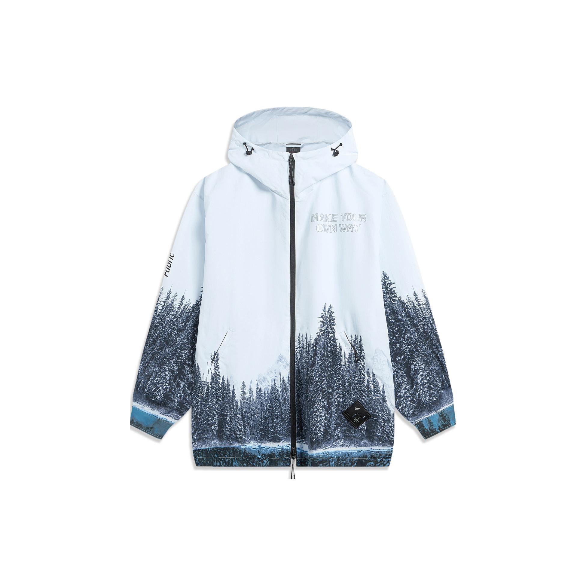 Куртки Li Ning Мужские Белые С капюшоном Умеренные Другие AFDT773-1 XL