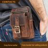 Černý Anděl Pánská Vintage Kožená Crossbody Ledvinka pro Sport & Mobil.