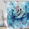 Funny Cute Puppy Animal Pattern Shower Curtain 180x 180cm, Kids Bathroom Decorative Shower Curtain Waterproof