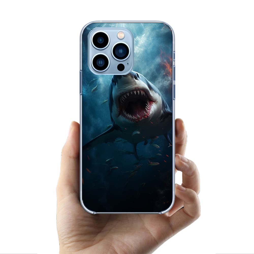 The Mouth of the Deep Sea Evil Shark Cases Phone Case For Iphone 17E 16E 17 Air 16 Pro Max 15 Pro 14 Plus 11 13 12 Mini Cover Ca