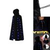 Adult Demon Cosplay Cloak With Led Light And Velvet Material For Halloween Costume Party