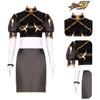 Fighter Street Chun Li Cosplay Brown Cheongsam Halloween Party Props Fans Gifts