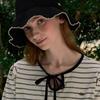 NONLOCAL Olivia Summer Knitted Bucket Hat - Black