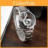 Elegante Orologio Analogico Argento Con Tema Musicale
