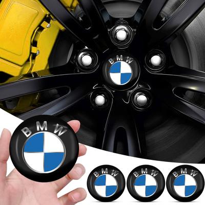 4ks 56mm Středové krytky kol Znak Emblém Nálepka na kolo Pro F20 E36 E92 E87 E30 E46 E91 F31 X5 E53 E34 F11 E70