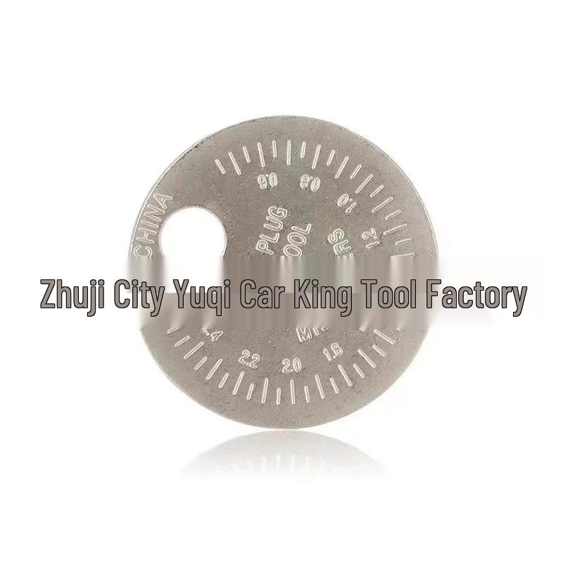 Spark Plug Gap Adjustment Tool 0.6-2.4mm Coin-Type Metric/Imperial Gauge