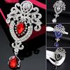 Brooch Exquisite Crown Design Luxury Fashion Diamante Brooch Pin for Holiday