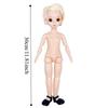 Children With Hair Boys Dolls Toy 3D Eyes Dress Up 16 Doll 30cm Jointed Swivel Joints Doll Collocation