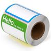 300 Self-Adhesive Name Tag Stickers/Roll: Colorful DIY Labels for Storage & Office Use