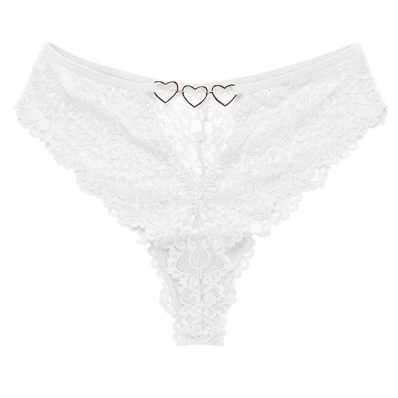 Women Sexy Lace Lingerie Temptation Low-waist Panties Embroidery Thong Transparent Hollow Out Underwear Female G String