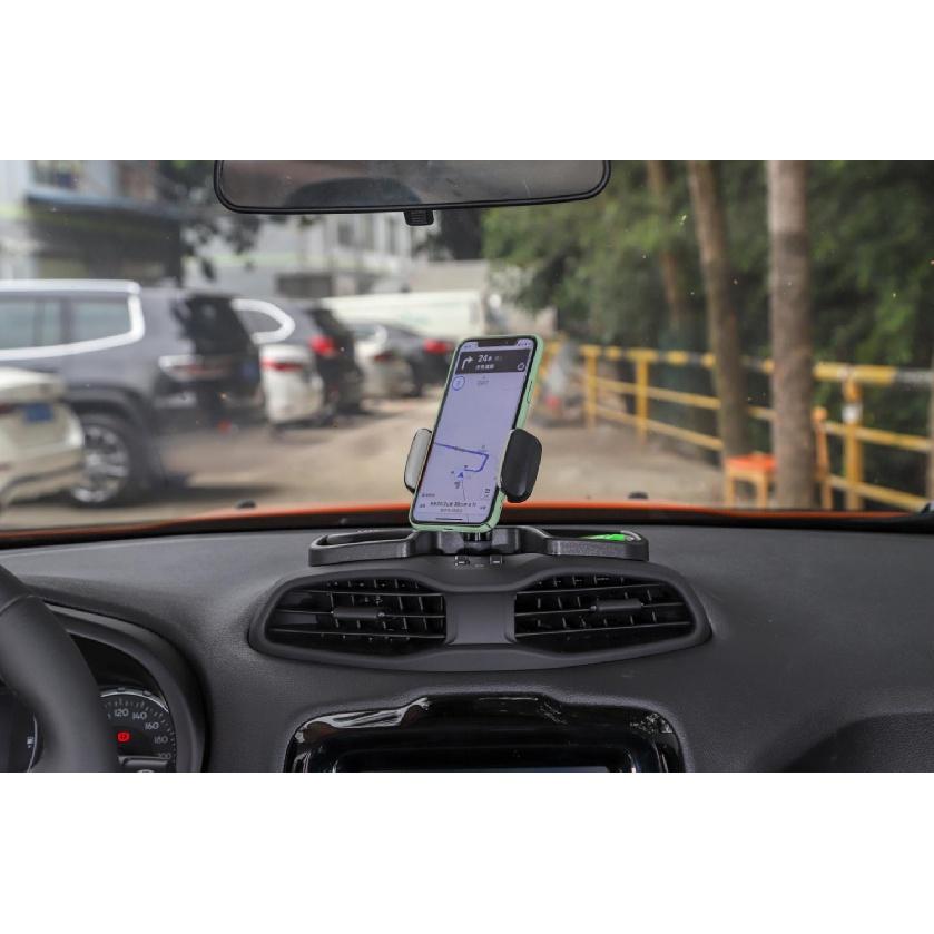 Phone Holder GPS Mount Bracket Stand Storage Box Organizer for Jeep Renegade 2016-   2022 2023 Car Accessories