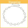 Minimalistische Metall-Hüftkette für Damen mit graviertem Design Modisches Geschenk