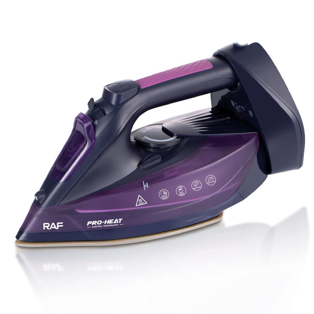Cordless Handheld Steam Iron 2400W, Adjustable Temperature, Wireless Use